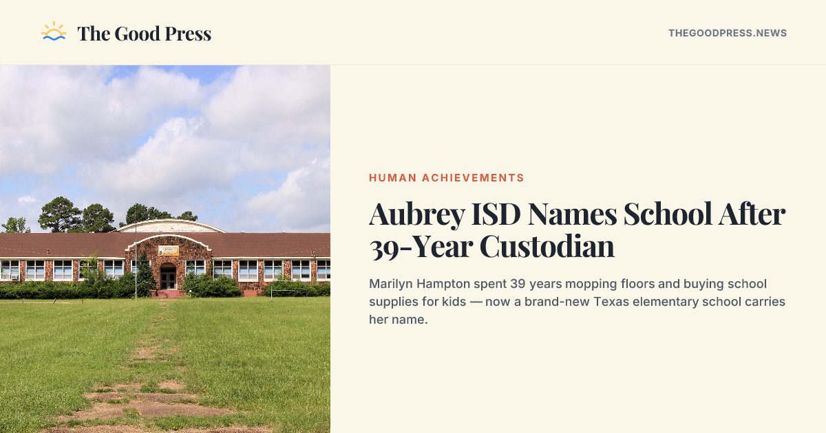 Aubrey ISD Names New Elementary After Marilyn Hampton